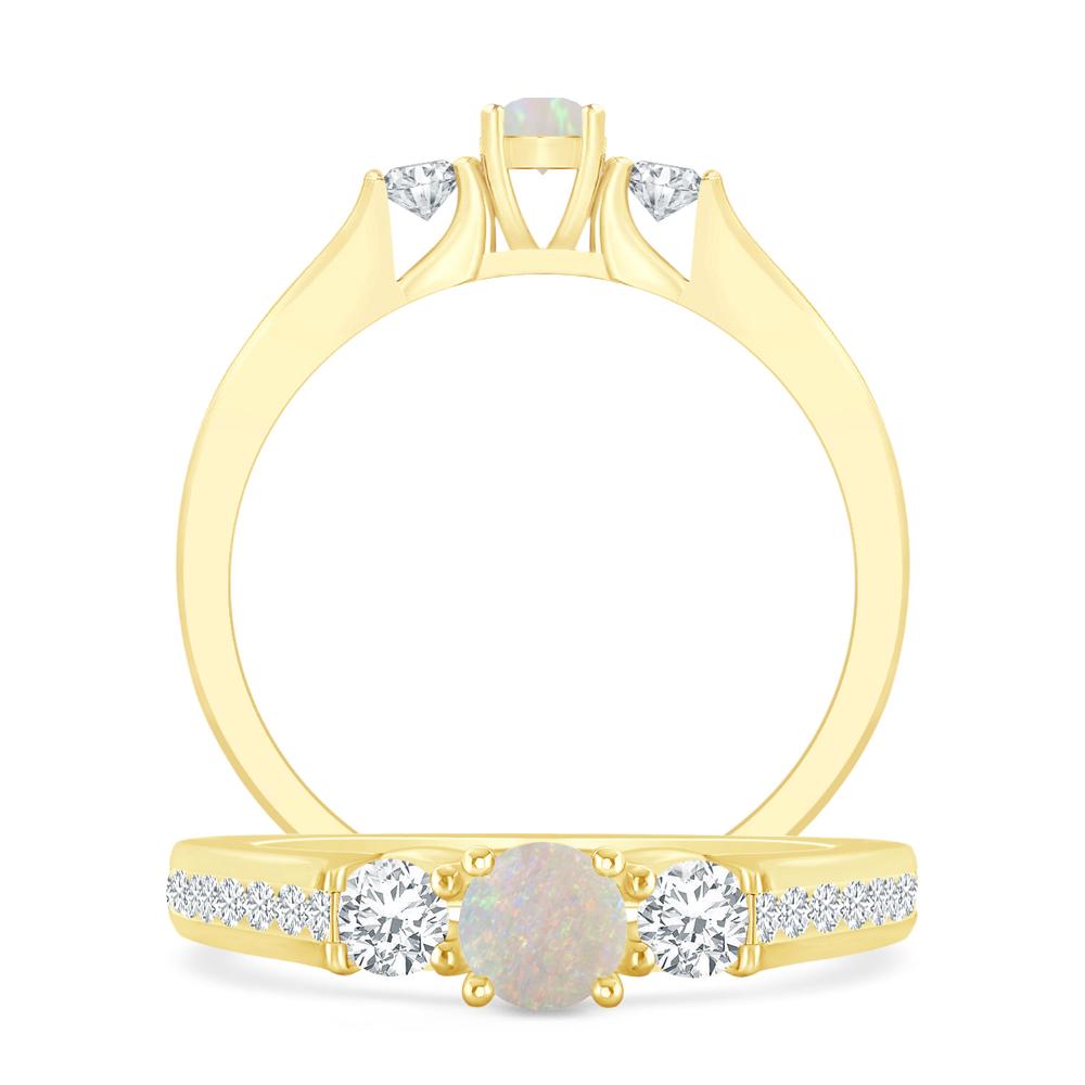 Yellow Gold - Opal