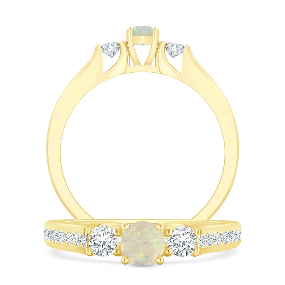 Yellow Gold - Opal