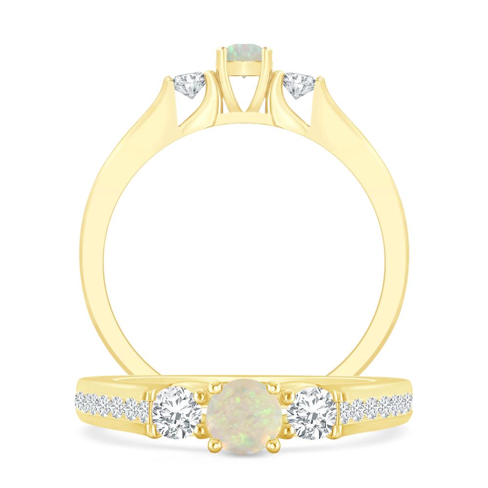 Yellow Gold - Opal