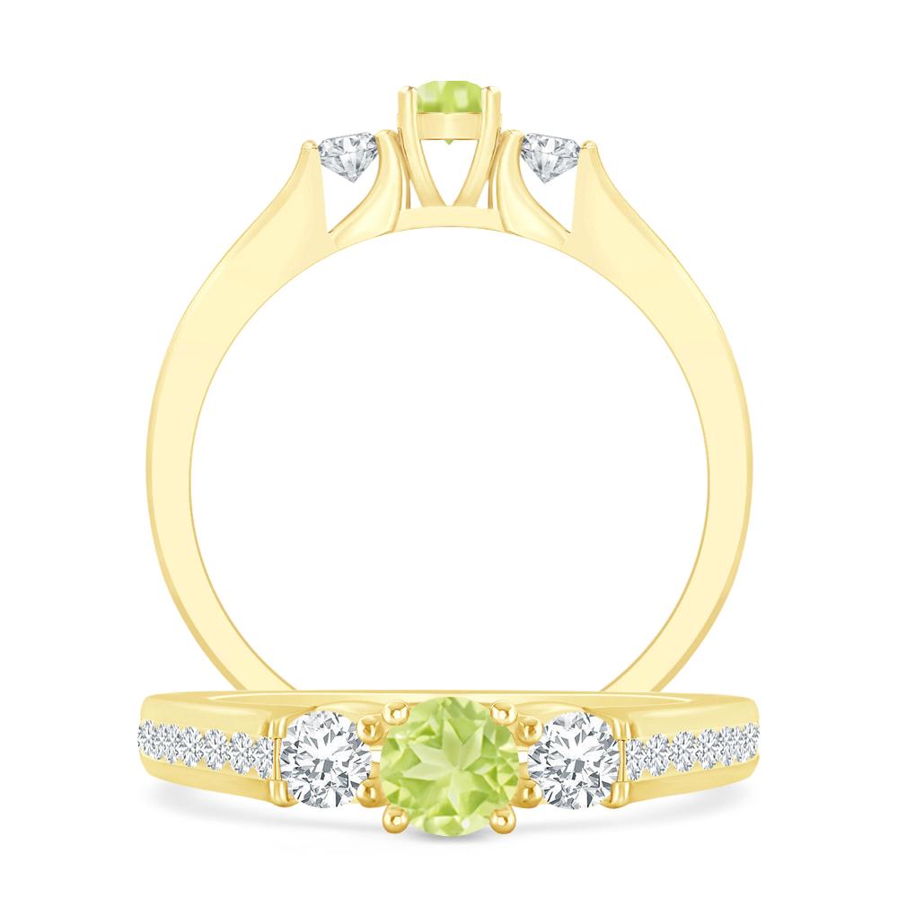 Yellow Gold - Peridot