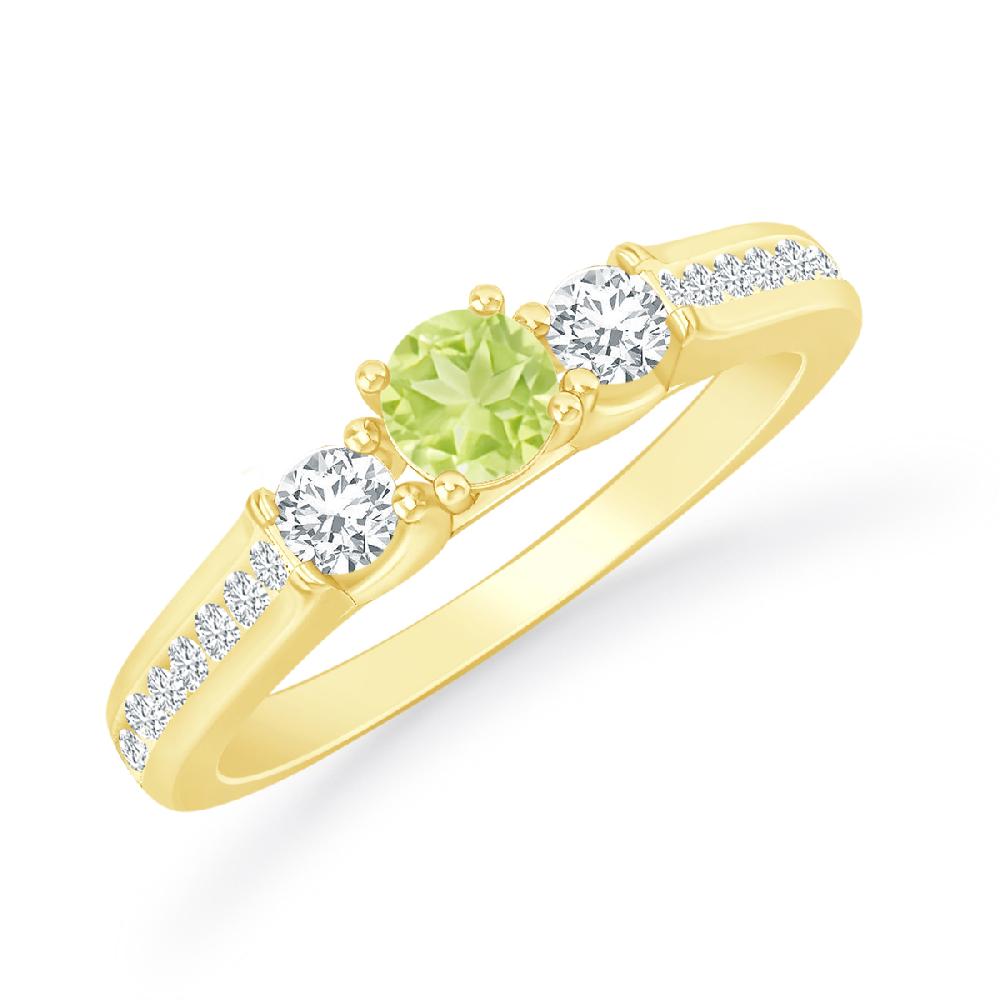 Yellow Gold - Peridot