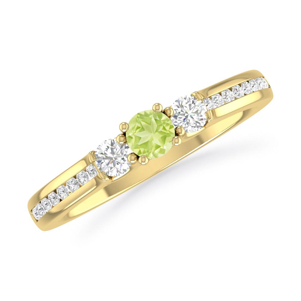 Yellow Gold - Peridot