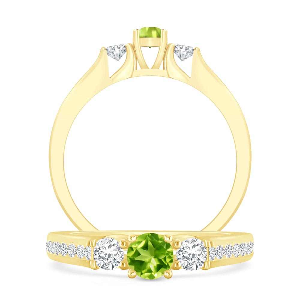 Yellow Gold - Peridot