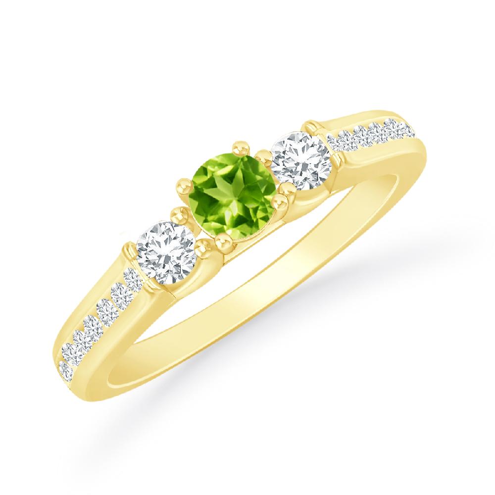 Yellow Gold - Peridot