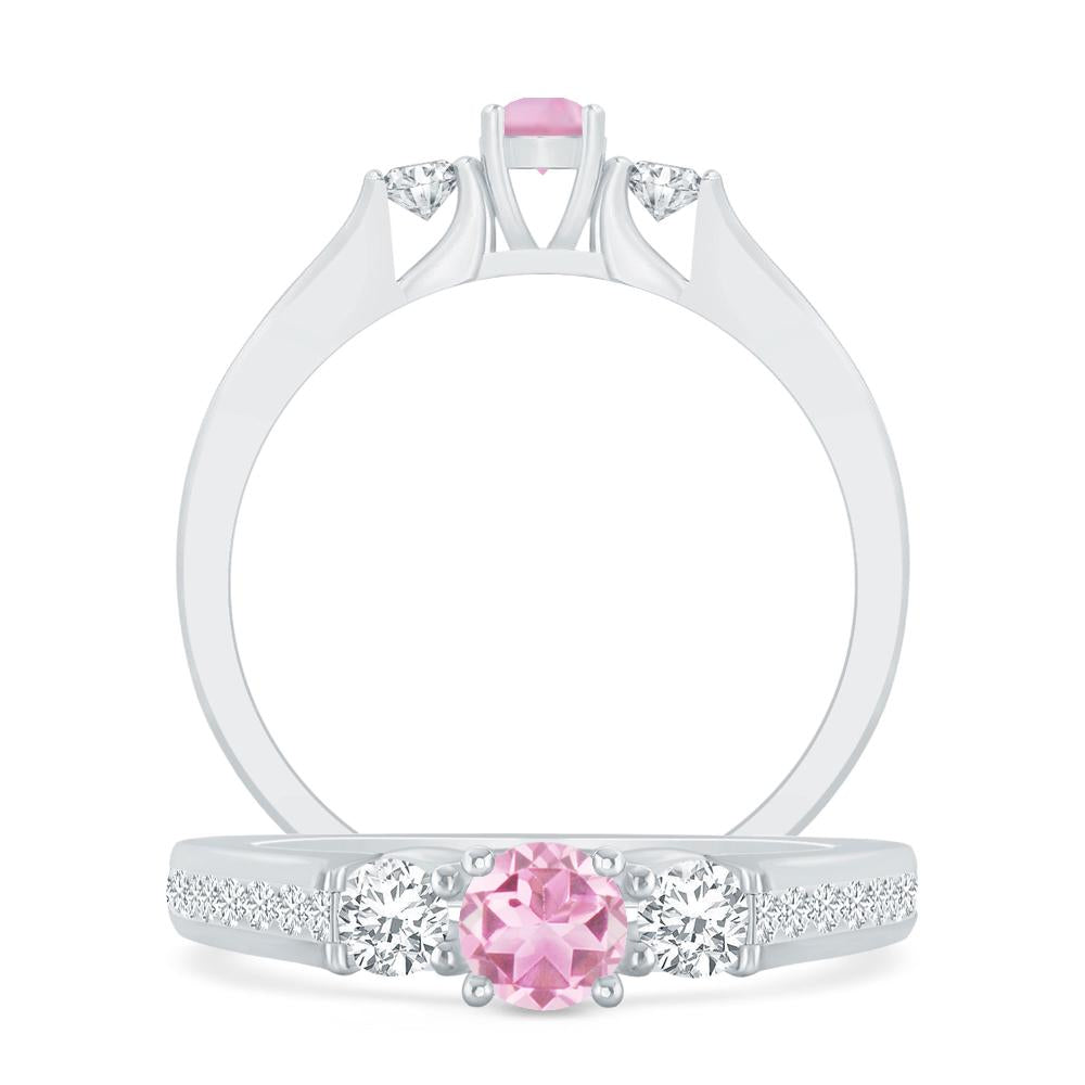 White Gold - Pink Tourmaline