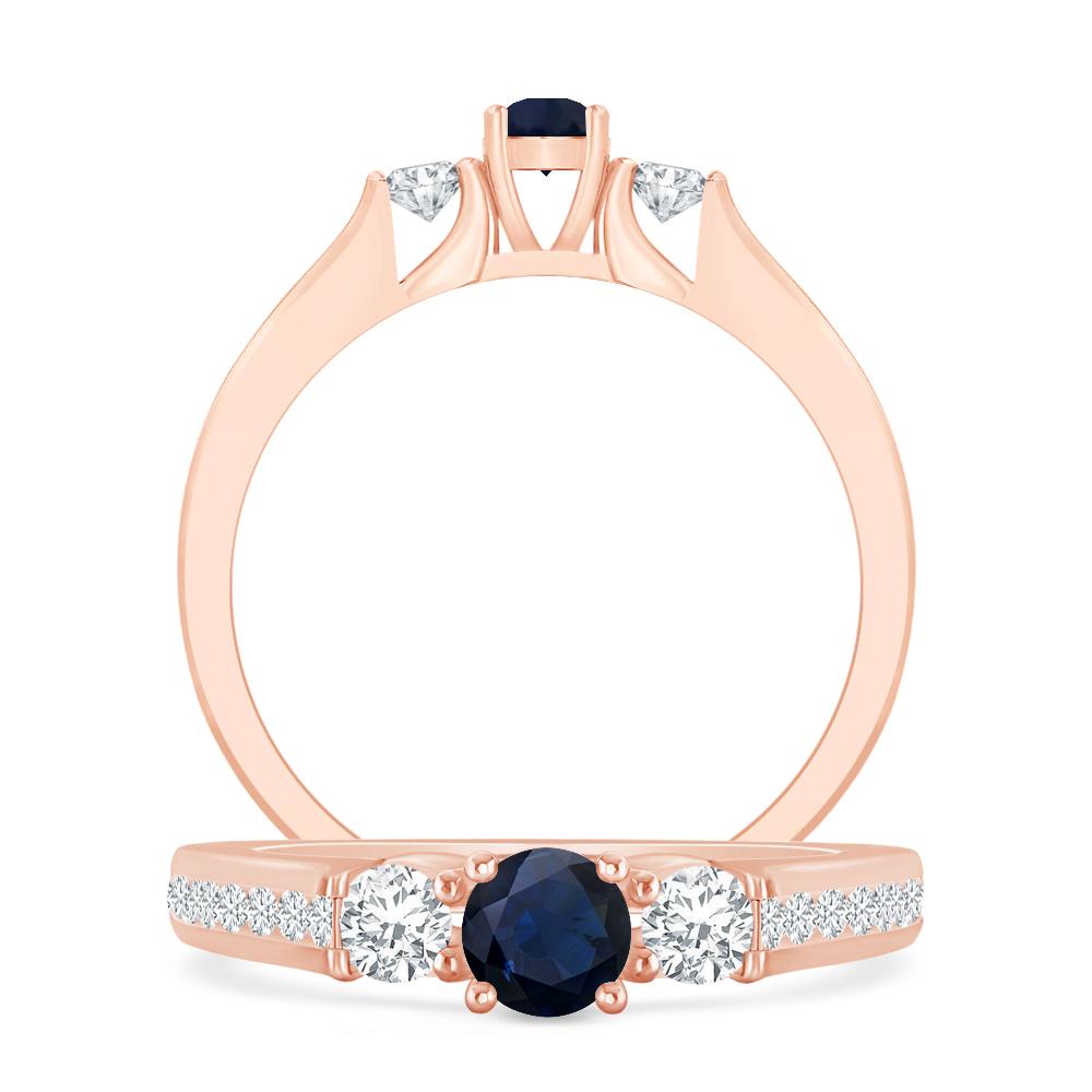 Rose Gold - Sapphire