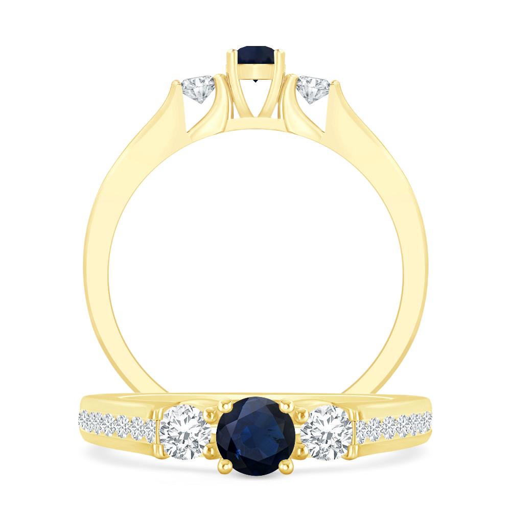 Yellow Gold - Sapphire