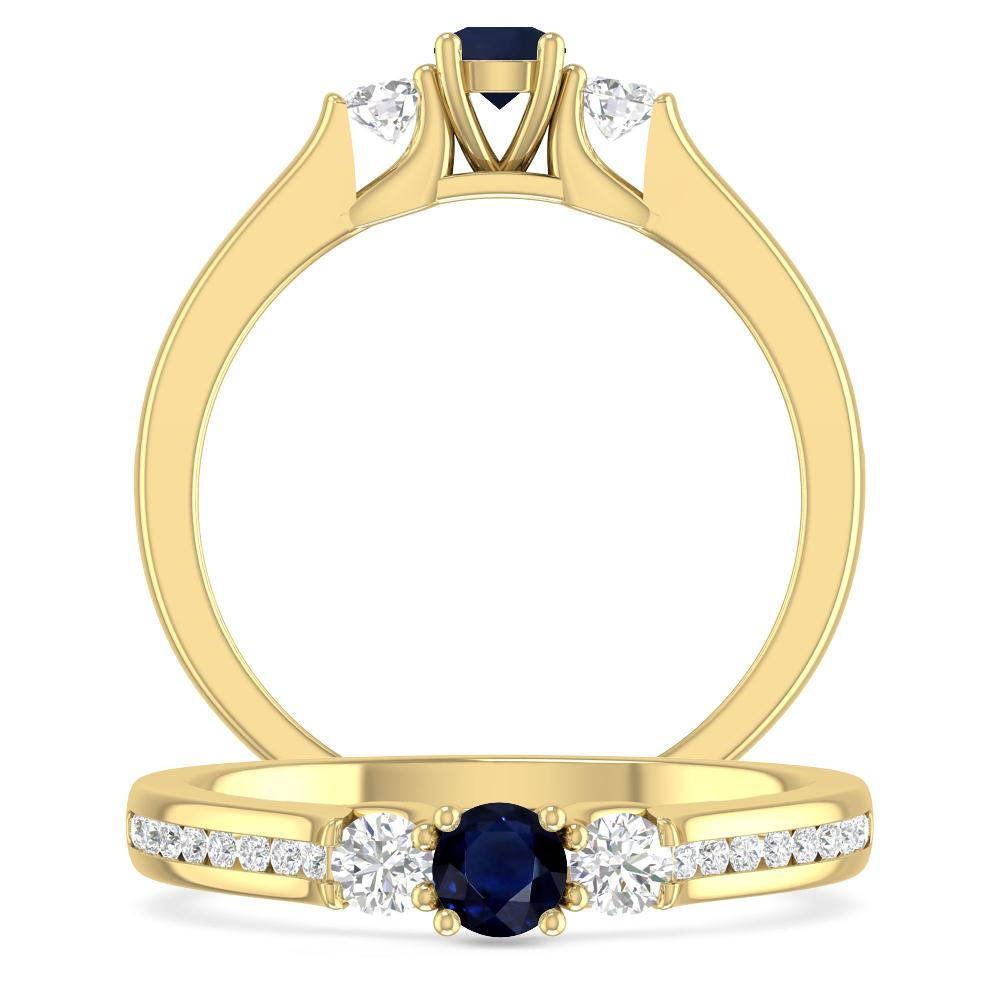 Yellow Gold - Sapphire