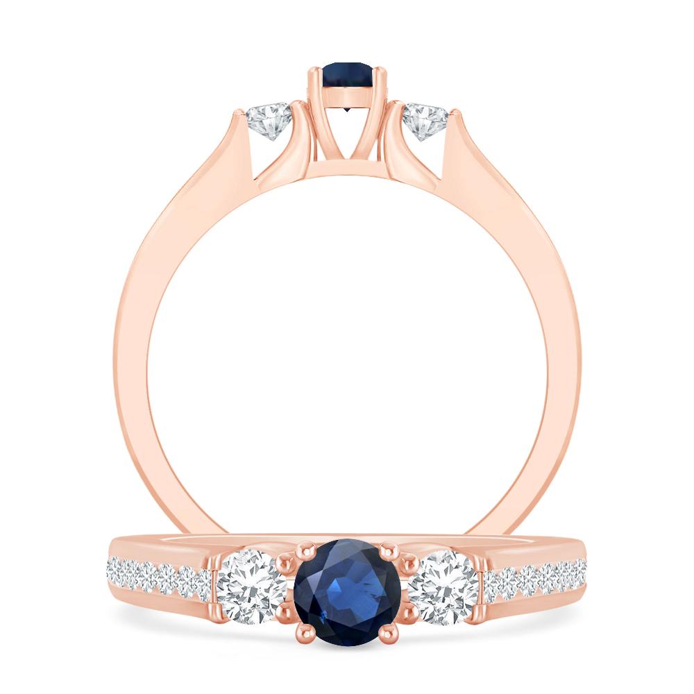 Rose Gold - Sapphire