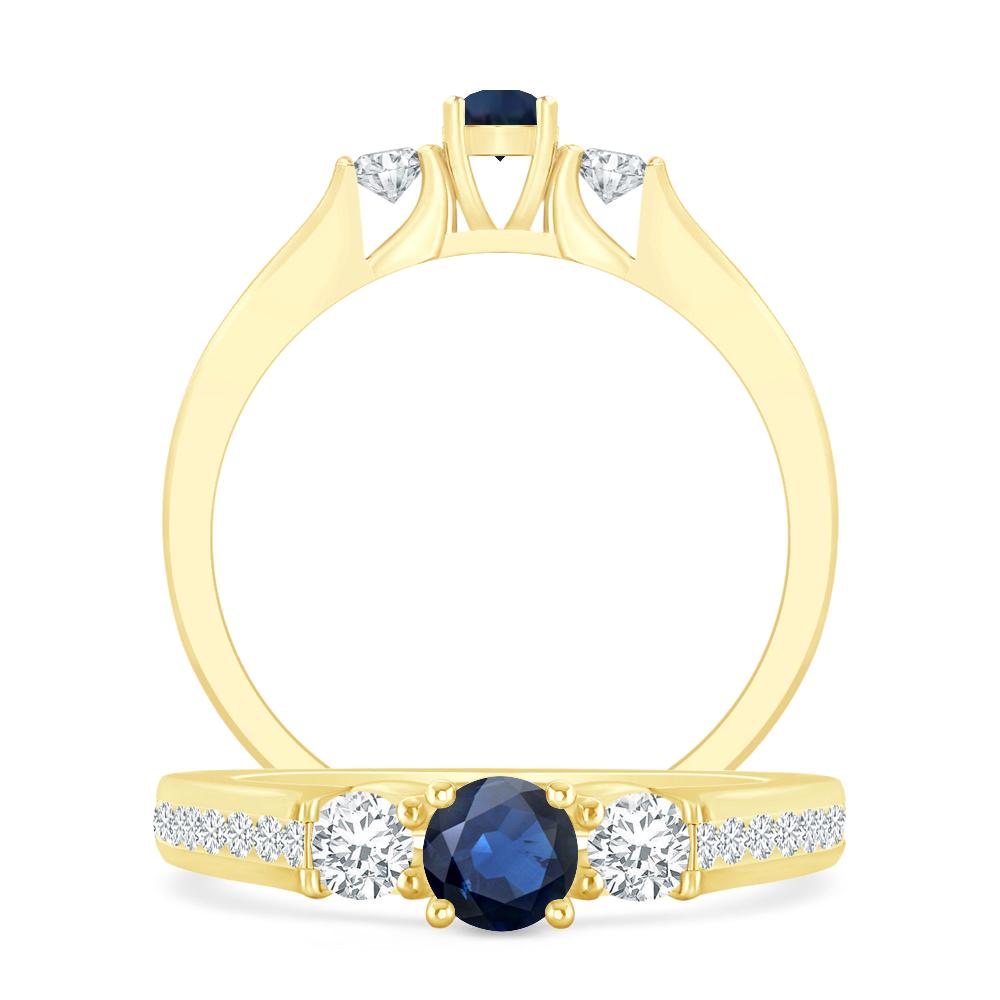 Yellow Gold - Sapphire