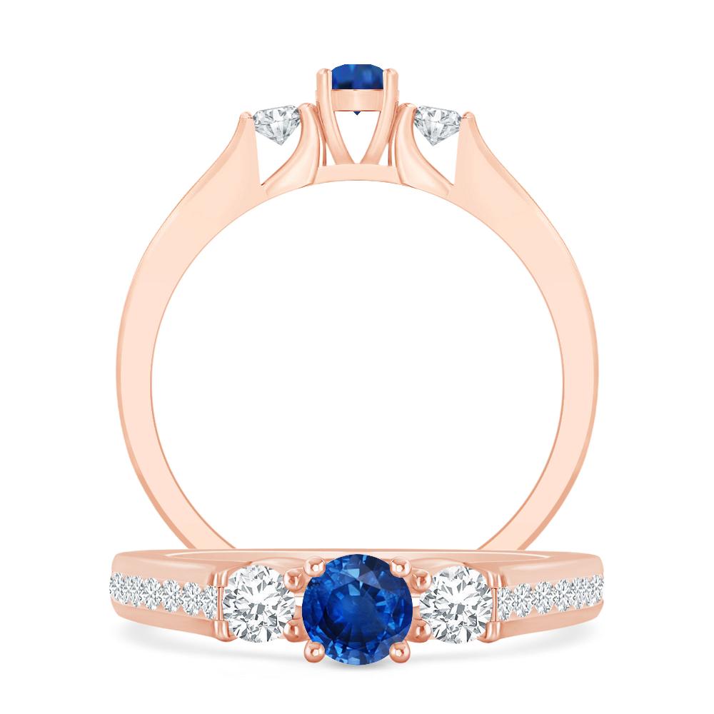 Rose Gold - Sapphire