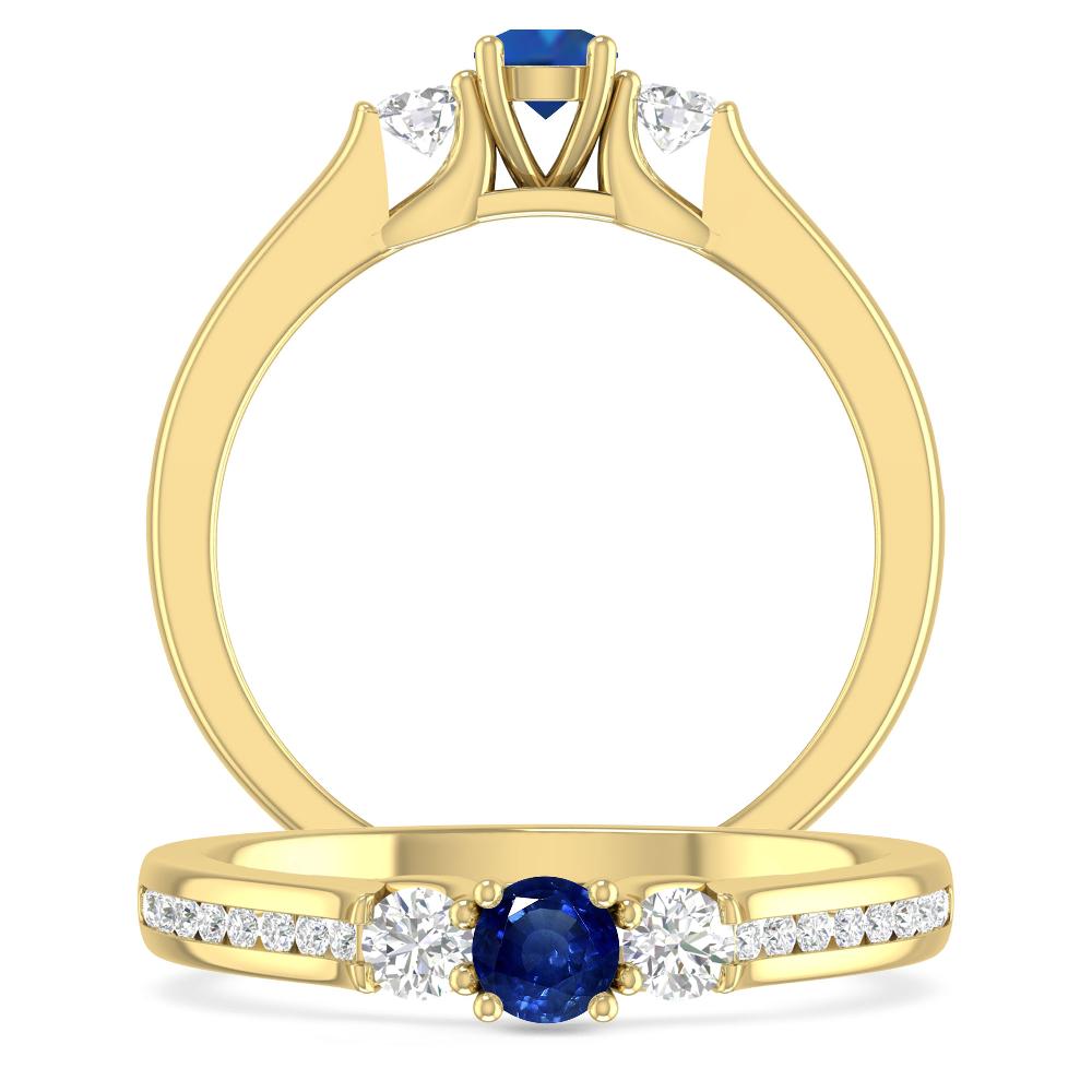 Yellow Gold - Sapphire