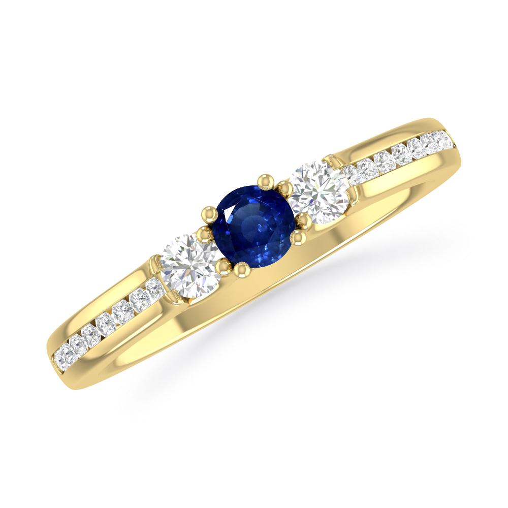 Yellow Gold - Sapphire