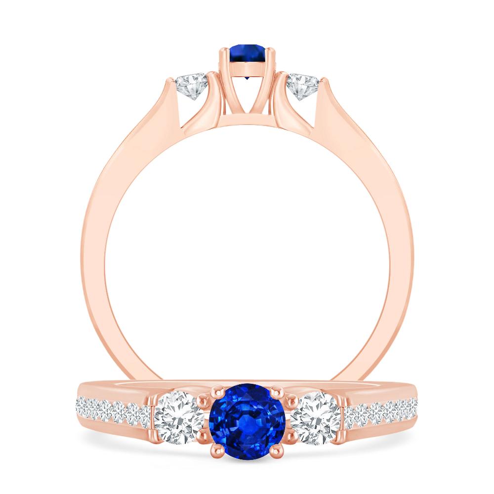 Rose Gold - Sapphire