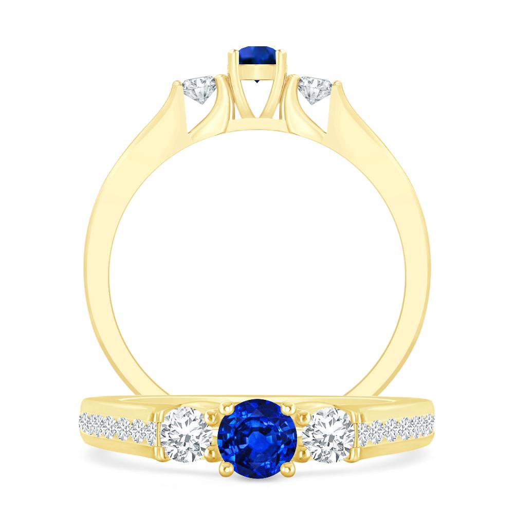 Yellow Gold - Sapphire