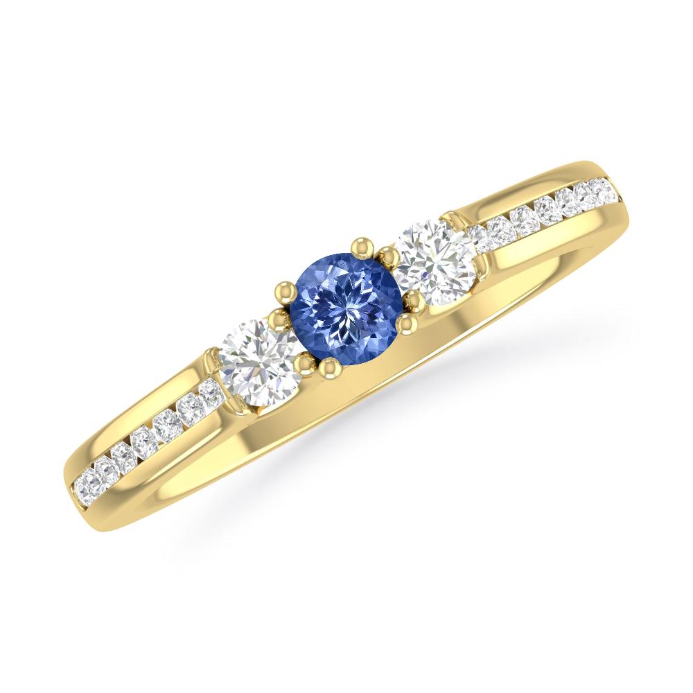 Yellow Gold - Tanzanite