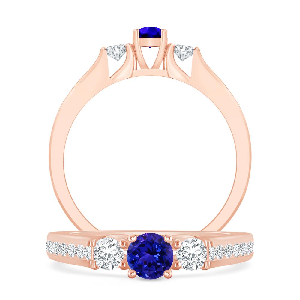 Rose Gold - Tanzanite