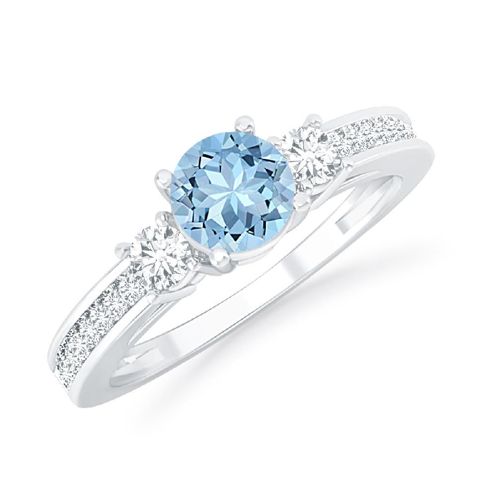 White Gold - Aquamarine