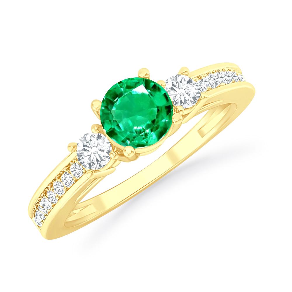 Yellow Gold - Emerald