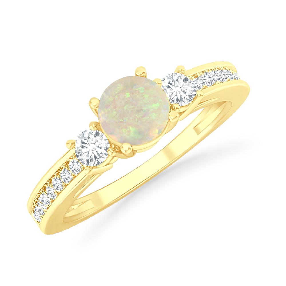 Yellow Gold - Opal