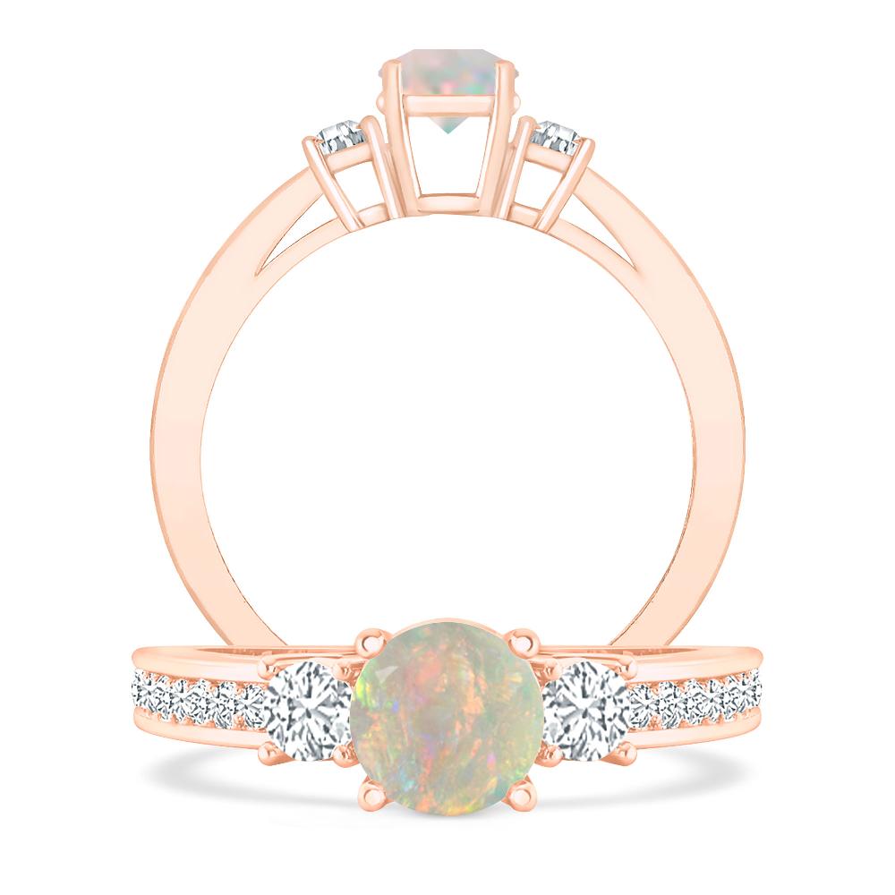 Rose Gold - Opal
