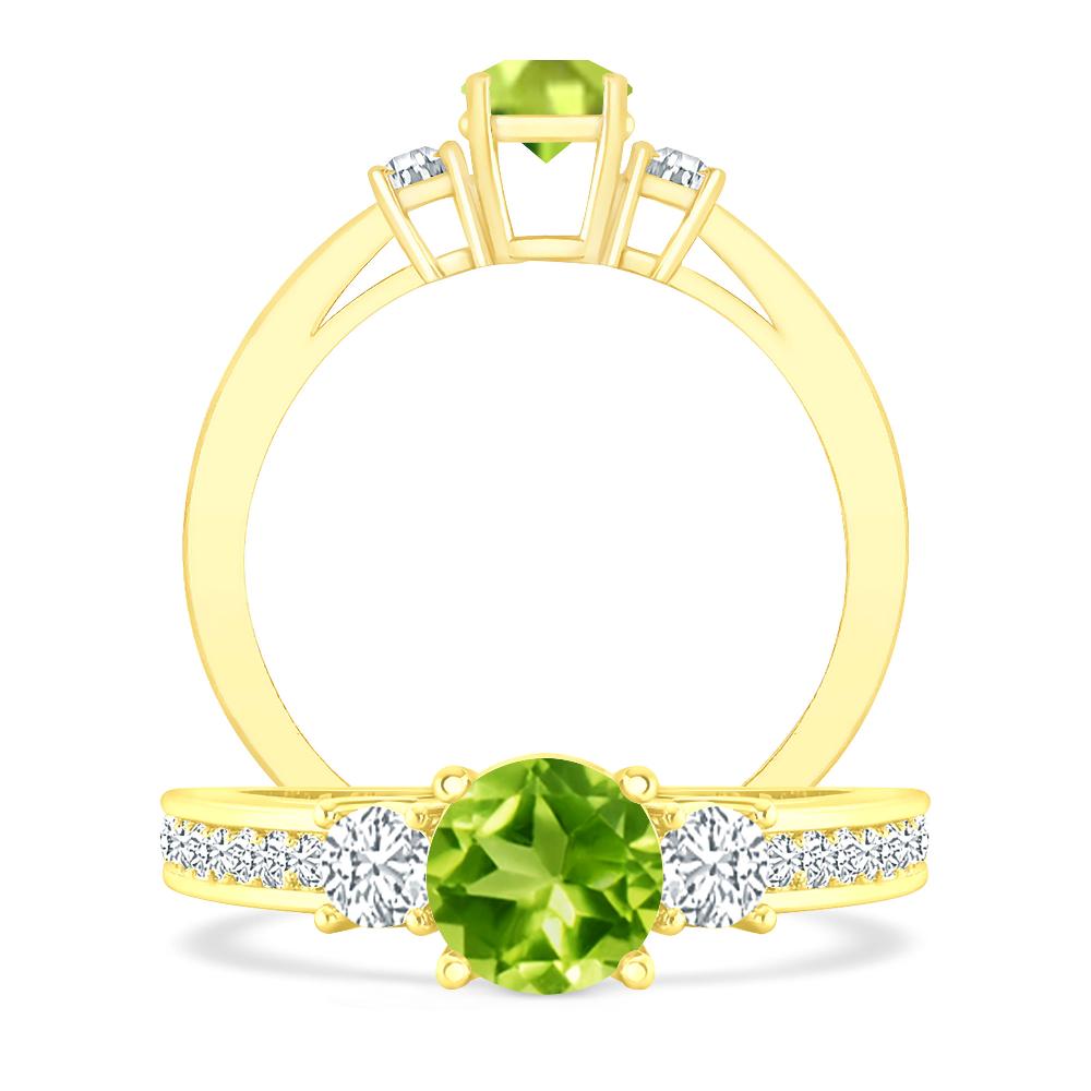 Yellow Gold - Peridot