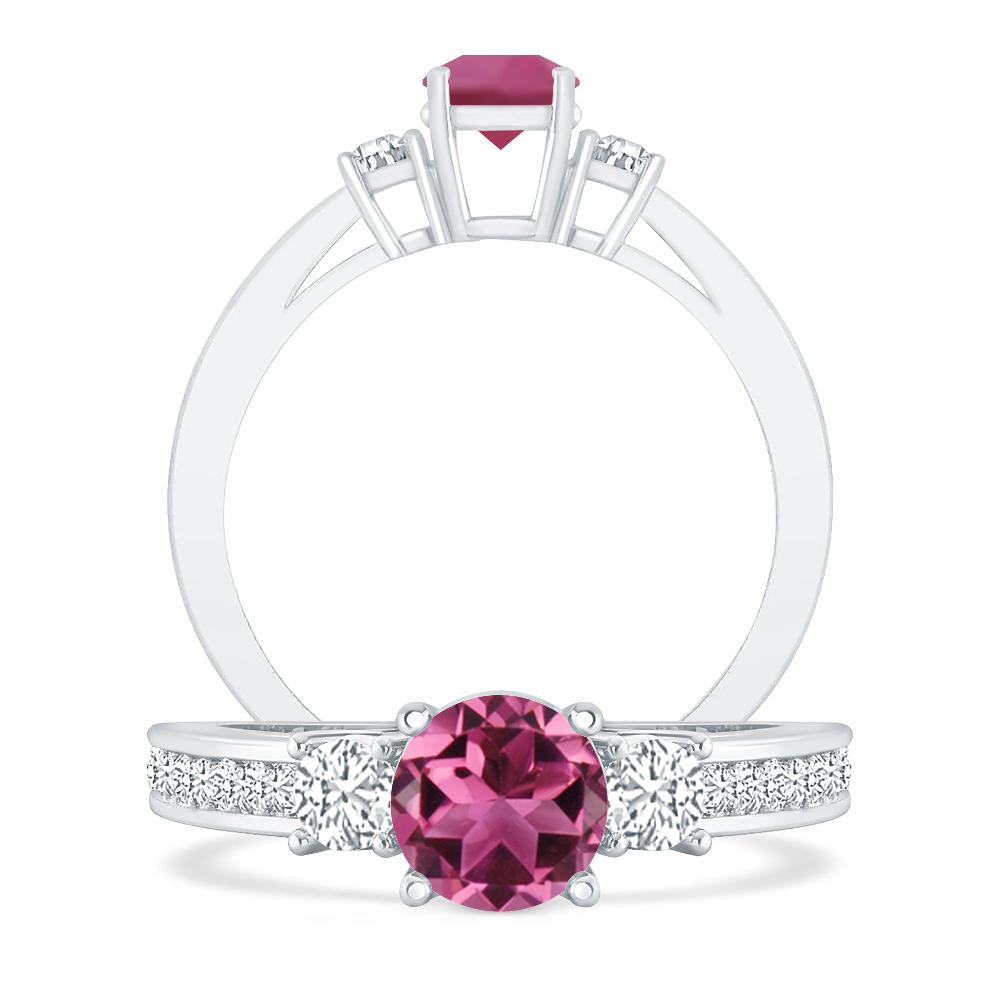 White Gold - Pink Tourmaline