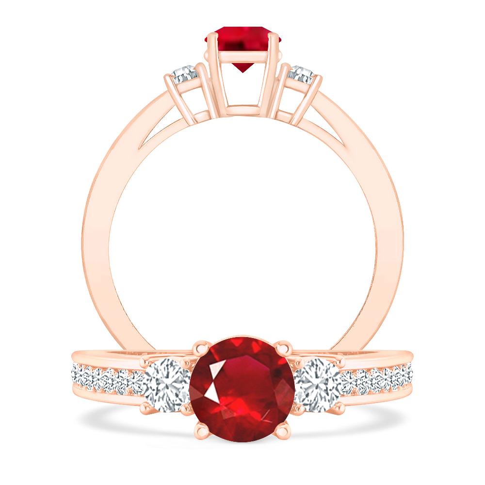 Rose Gold - Ruby