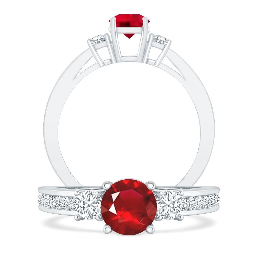 White Gold - Ruby