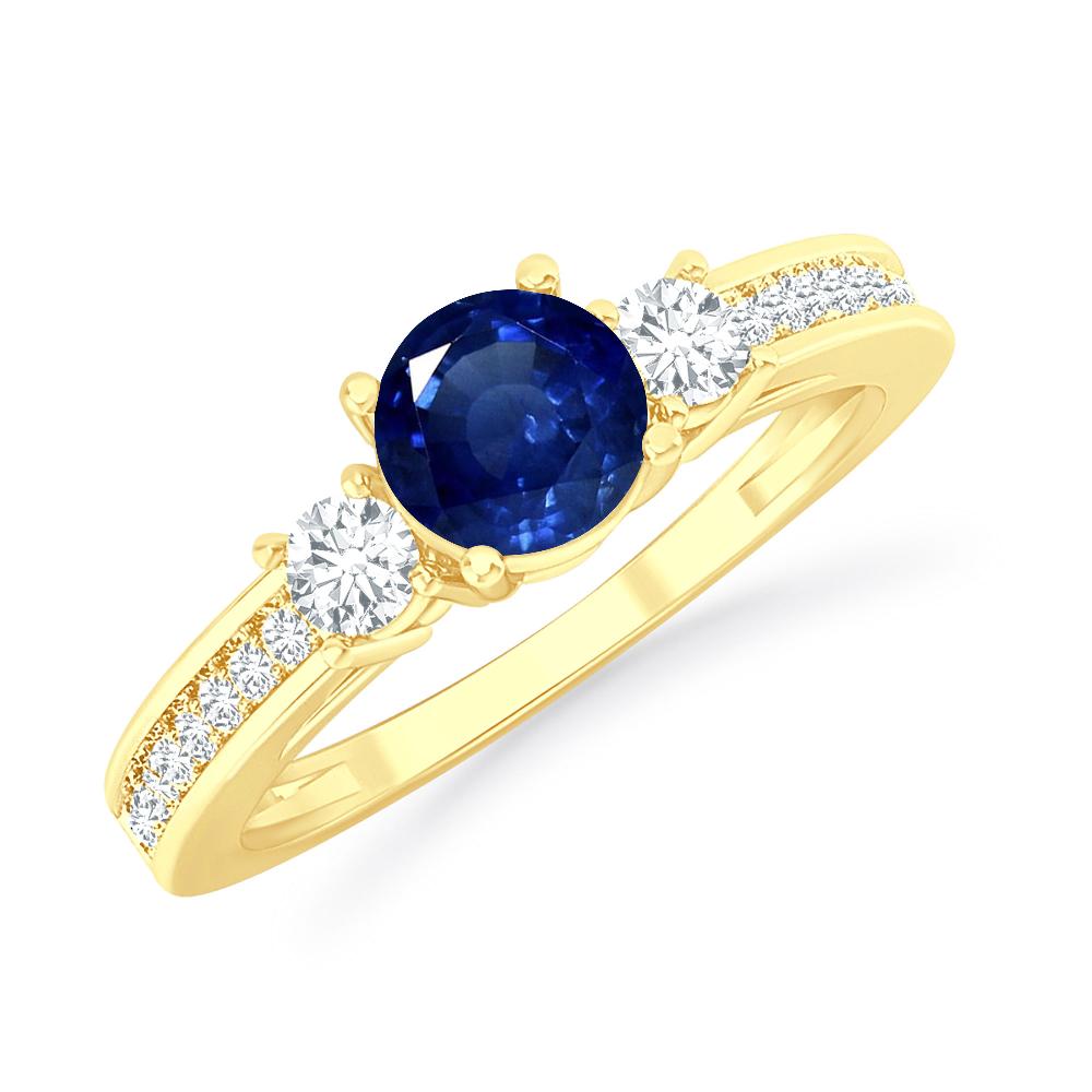 Yellow Gold - Sapphire