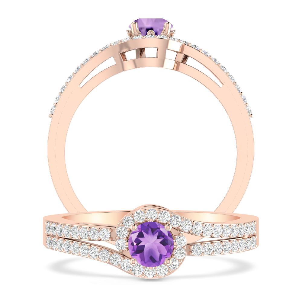 Rose Gold - Amethyst