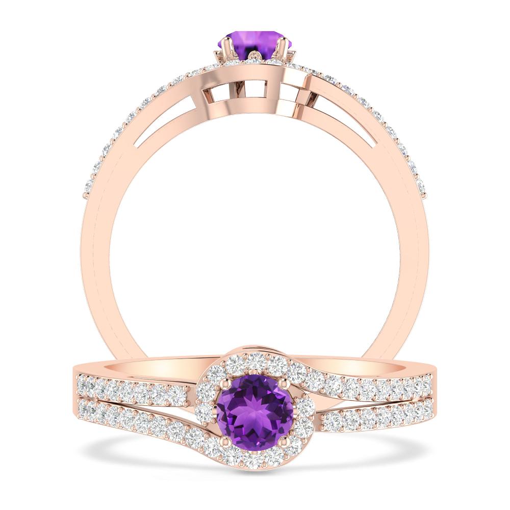 Rose Gold - Amethyst
