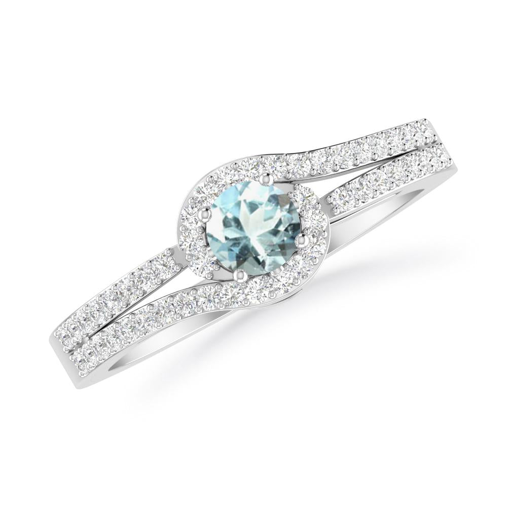 White Gold - Aquamarine