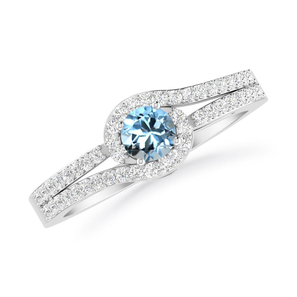 White Gold - Aquamarine