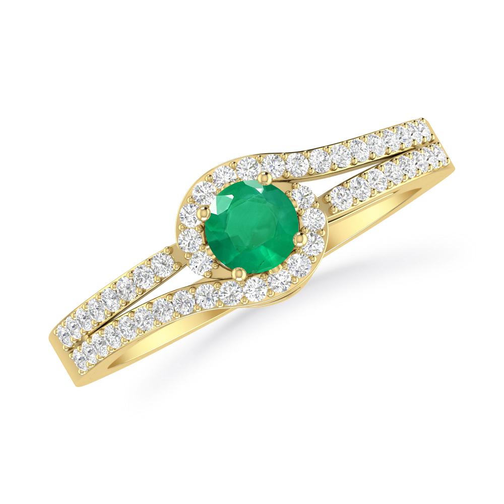 Yellow Gold - Emerald