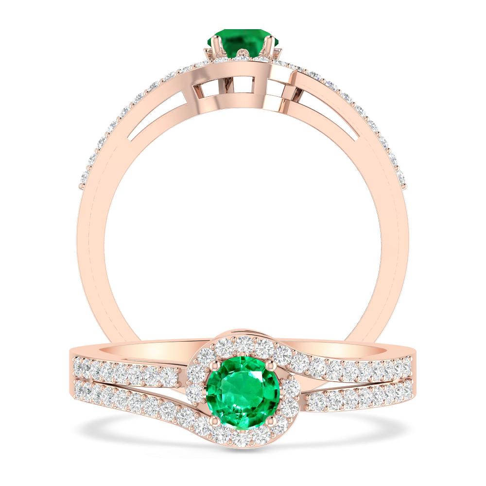 Rose Gold - Emerald