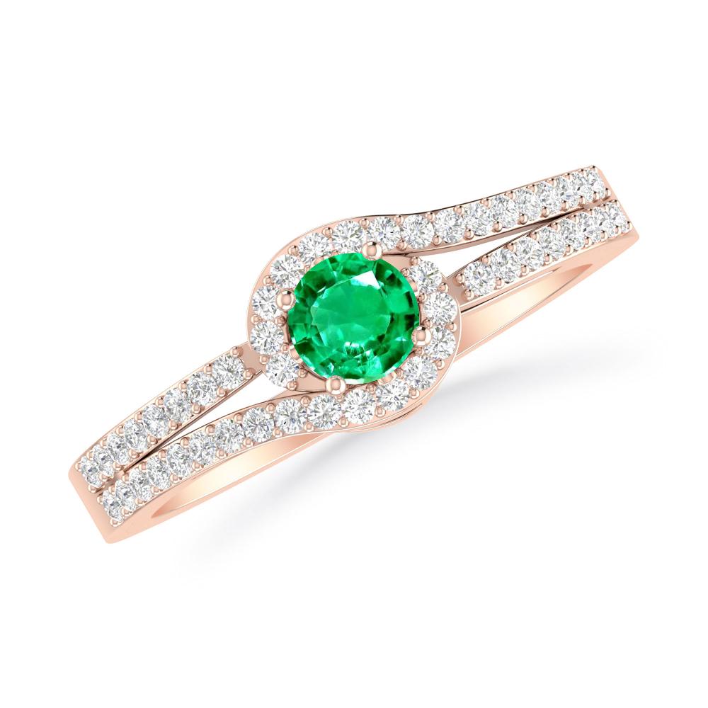 Rose Gold - Emerald