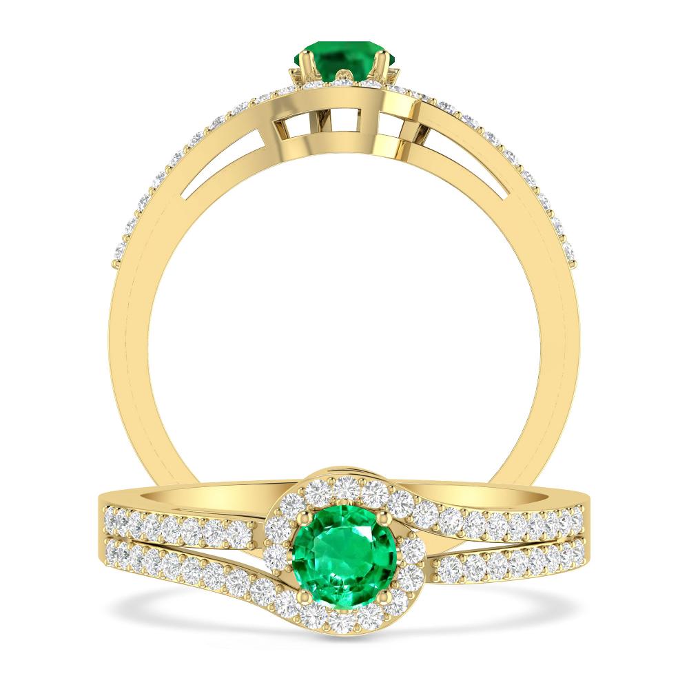 Yellow Gold - Emerald