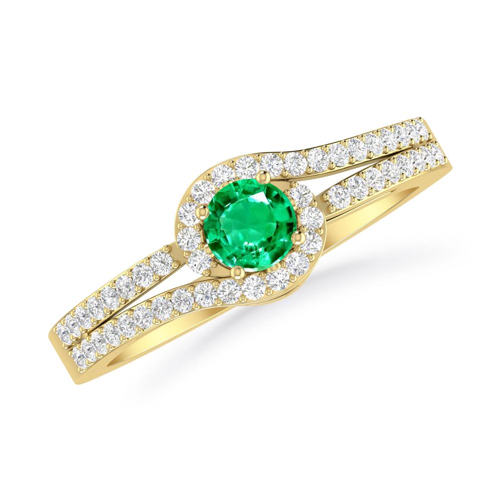 Yellow Gold - Emerald