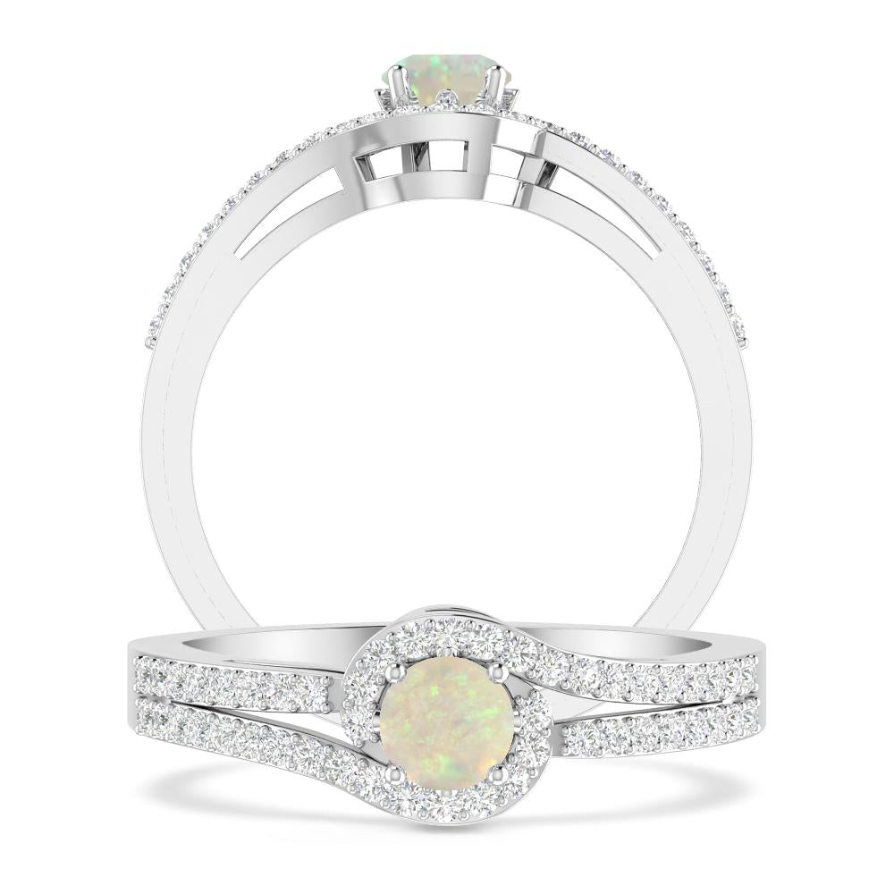 White Gold - Opal