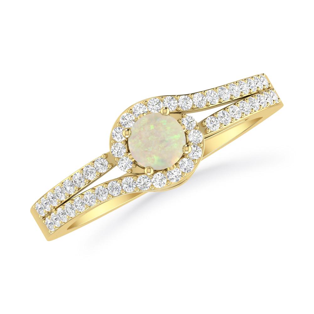 Yellow Gold - Opal