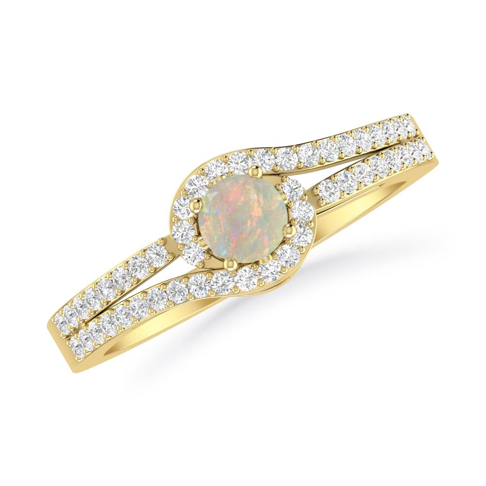 Yellow Gold - Opal