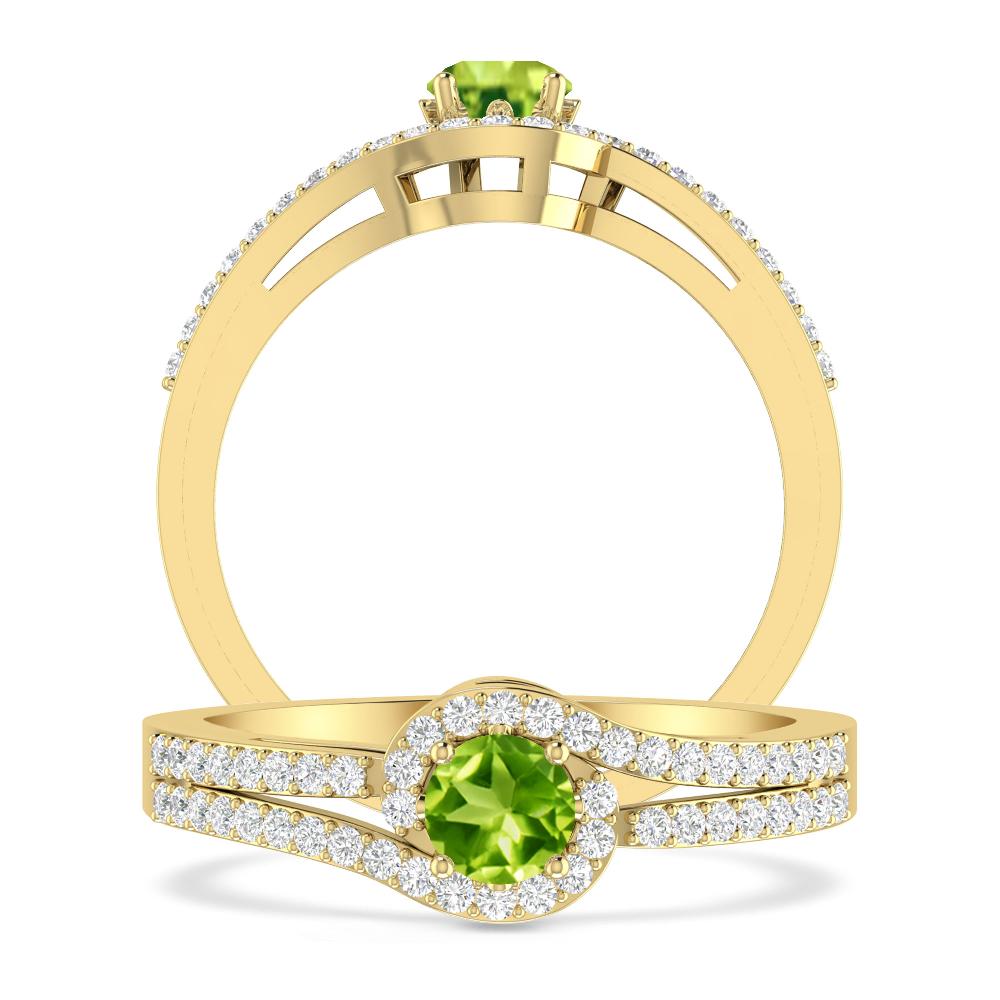Yellow Gold - Peridot