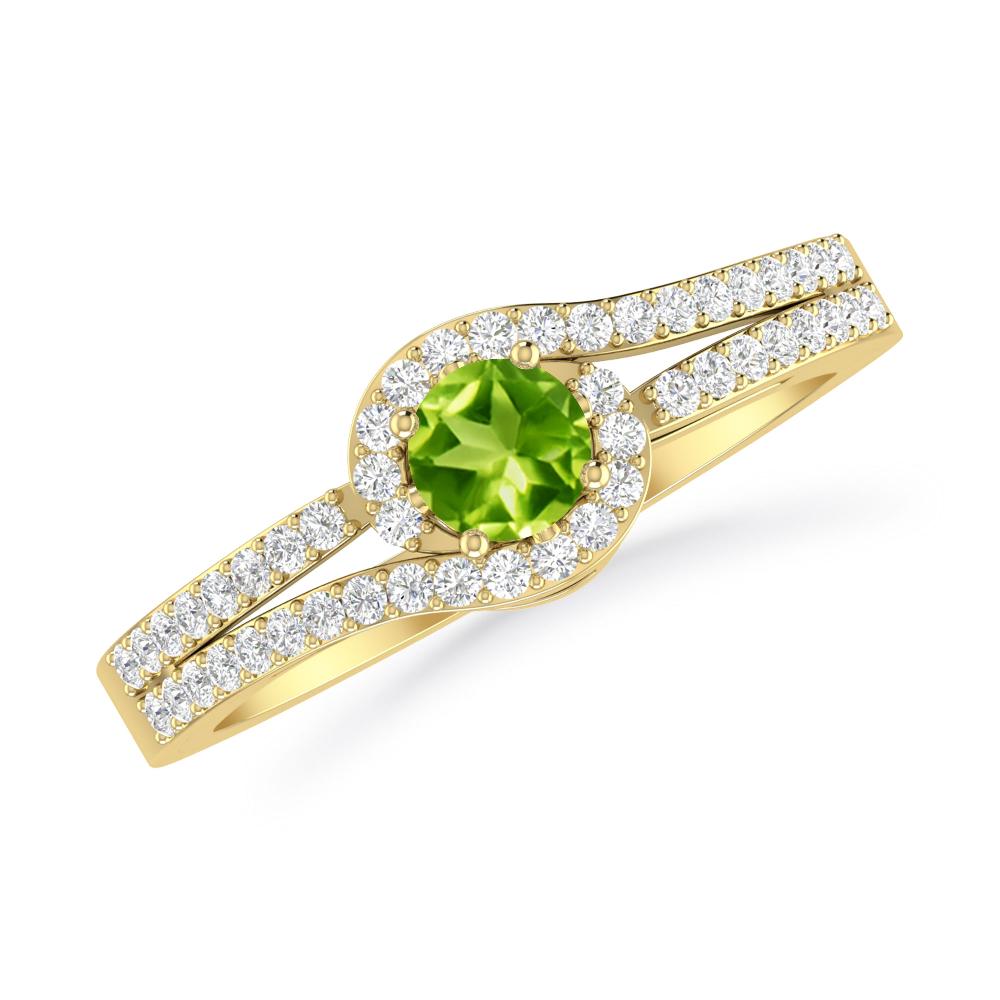 Yellow Gold - Peridot
