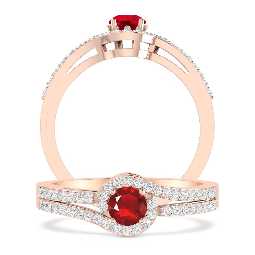 Rose Gold - Ruby