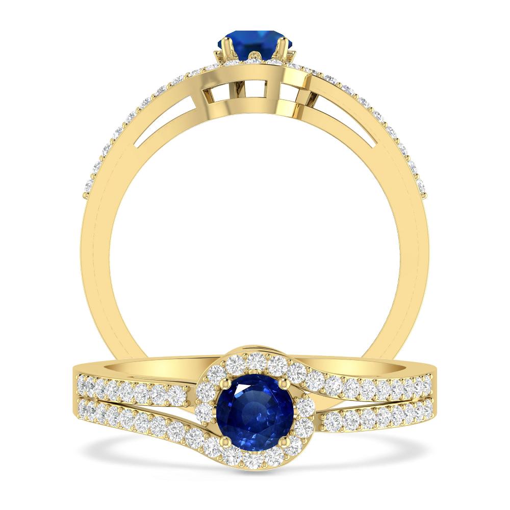Yellow Gold - Sapphire