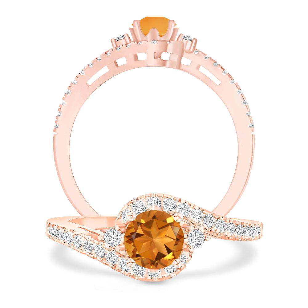 Rose Gold - Citrine