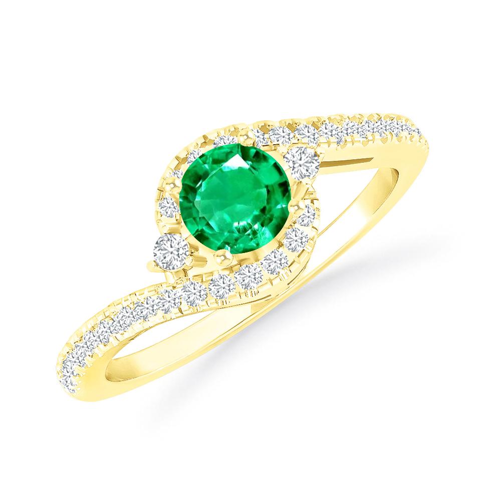 Yellow Gold - Emerald