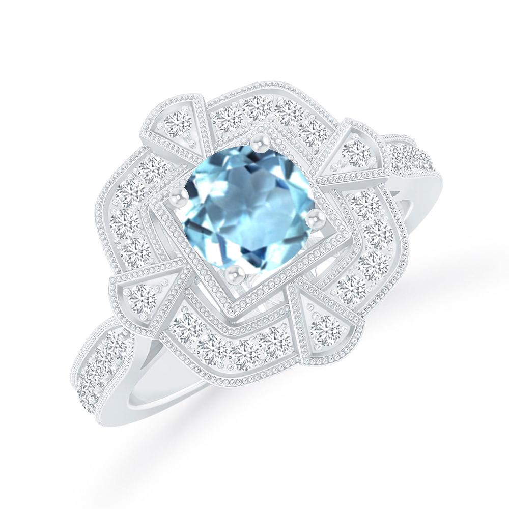 White Gold - Aquamarine