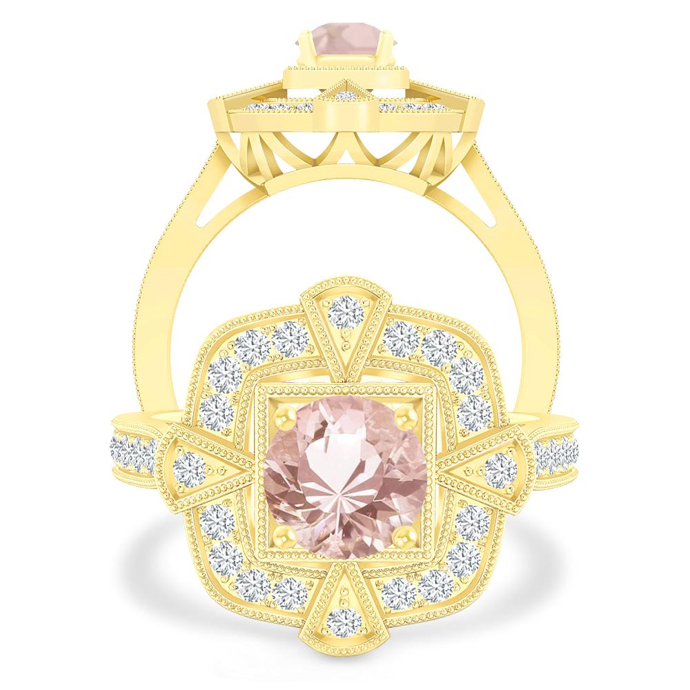 Yellow Gold - Morganite